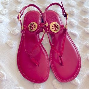 TORY BURCH cherry red sandals 🍒
